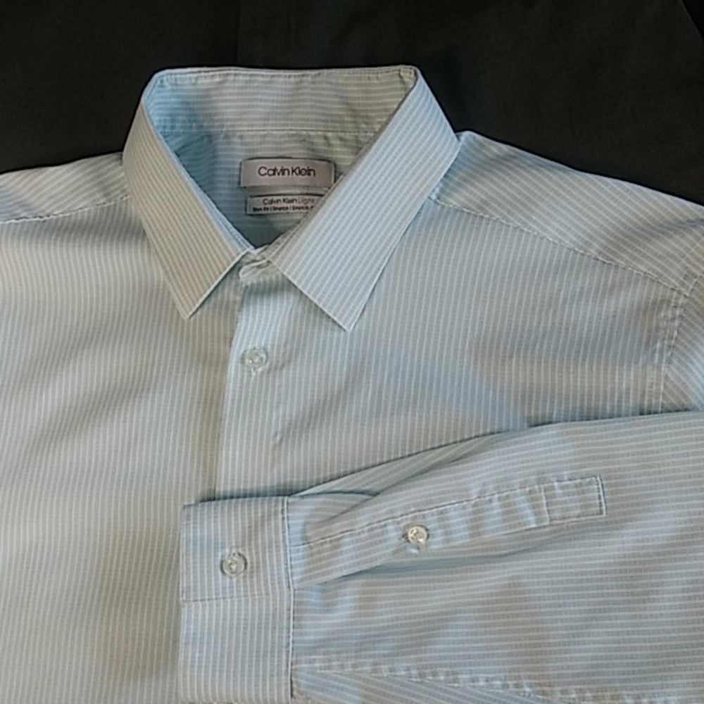 Calvin Klein striped button down shirt